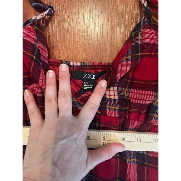 XXI Forever 21 Plaid Maxi dress. Size Small Petite - Picture 11 of 12